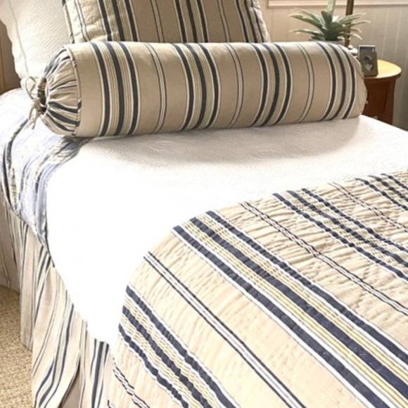 Pottery Barn Bedding Pottery Barn Nautical Stripe Cotton Bolster